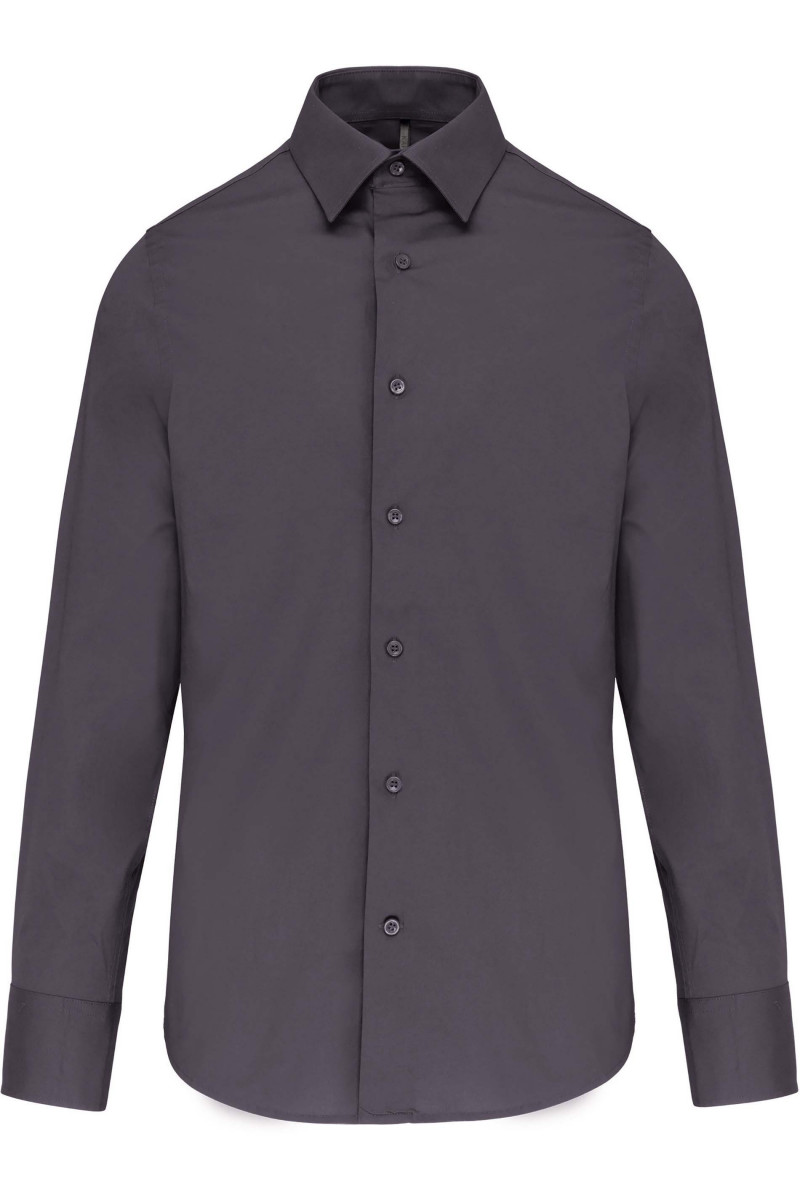 Chemise coton / élasthanne manches longues