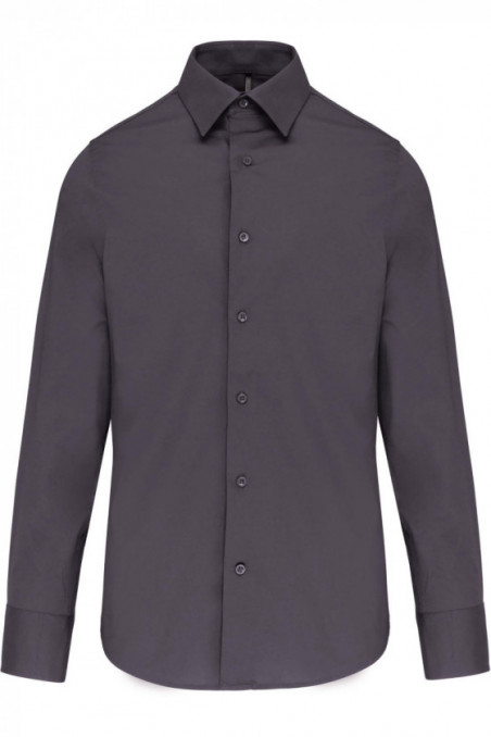 Chemise coton / élasthanne manches longues