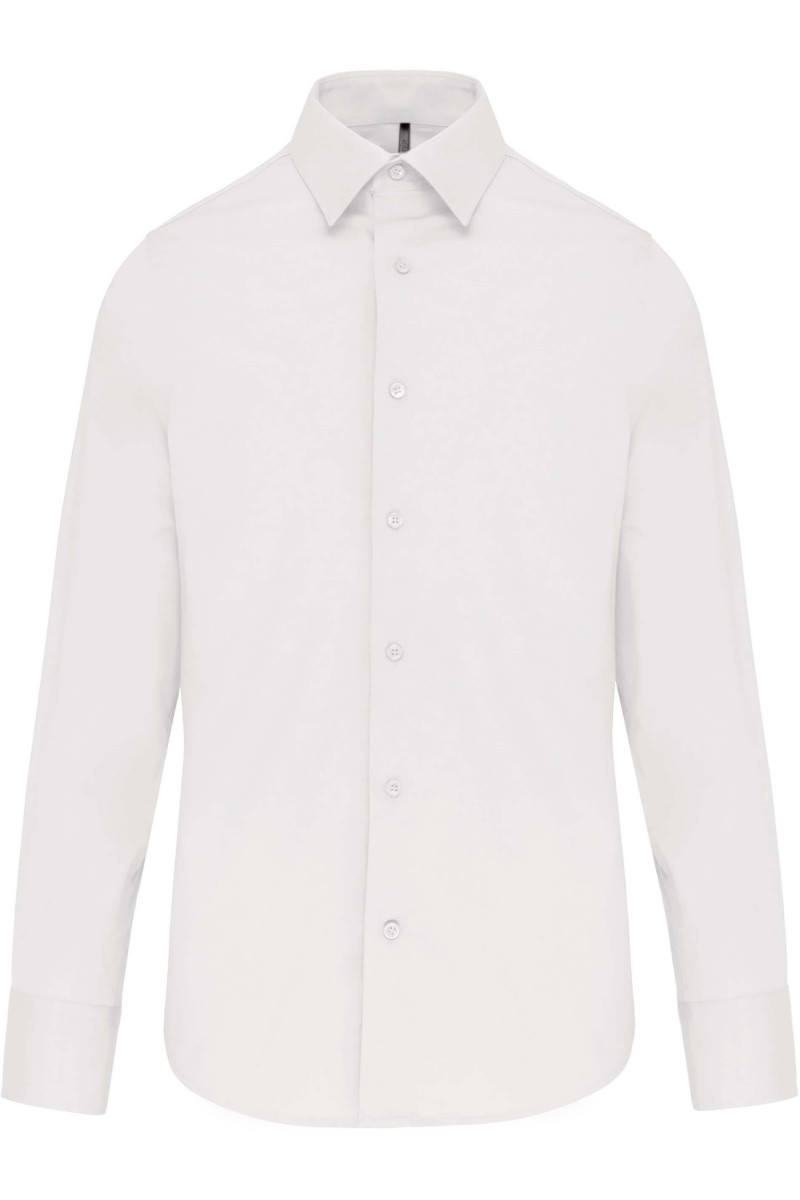 Chemise coton / élasthanne manches longues