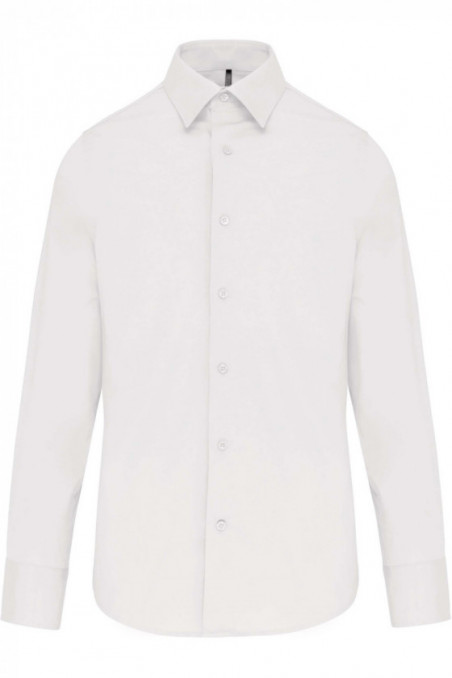 Chemise coton / élasthanne manches longues