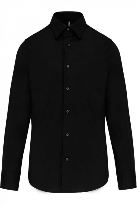 Chemise coton / élasthanne manches longues