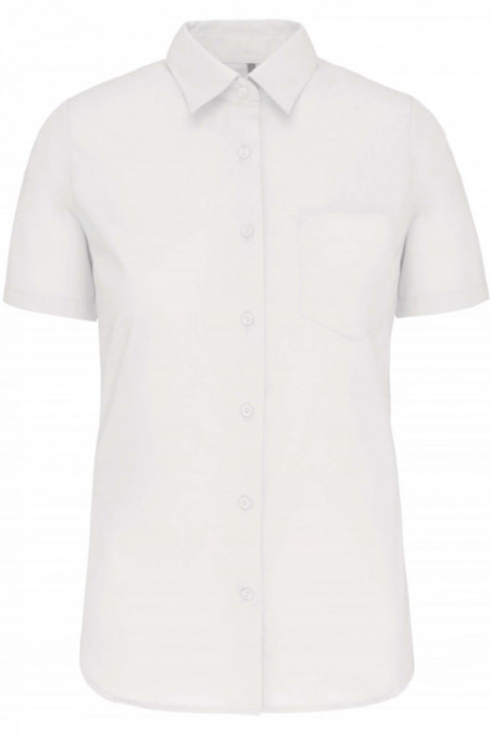 Chemise popeline manches courtes femme