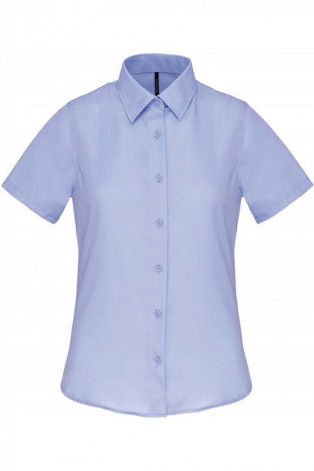 Chemise popeline manches courtes femme