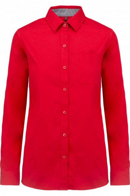 Chemise coton Nevada manches longues femme
