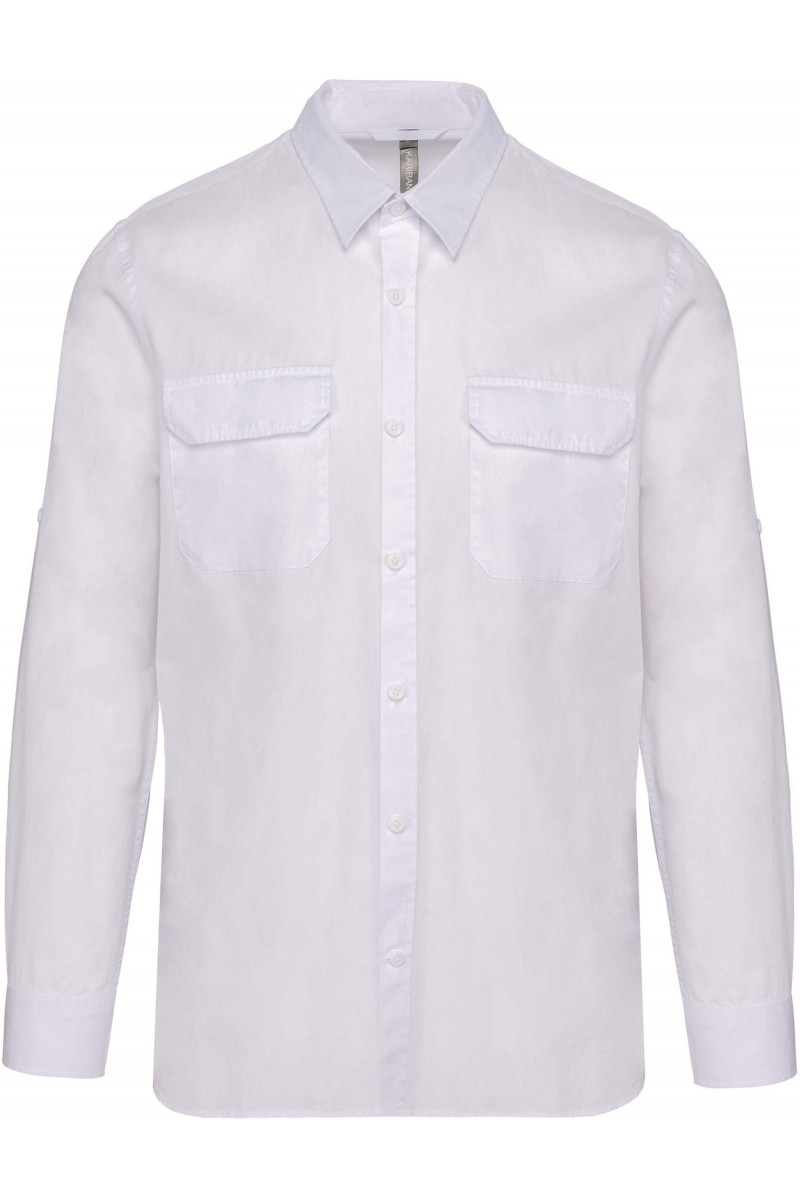 Chemise safari manches longues homme