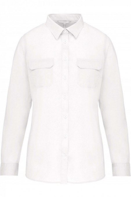 Chemise safari manches longues femme