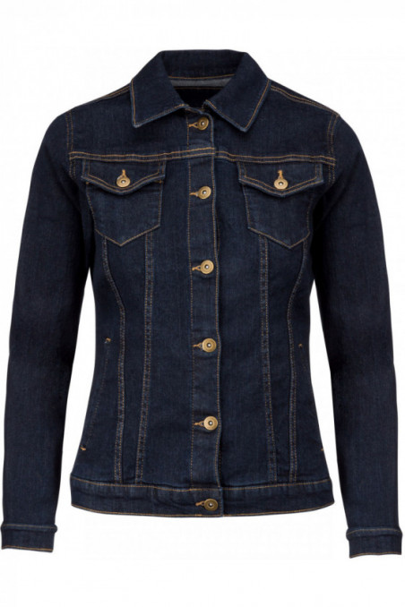 Blouson denim non doublé femme