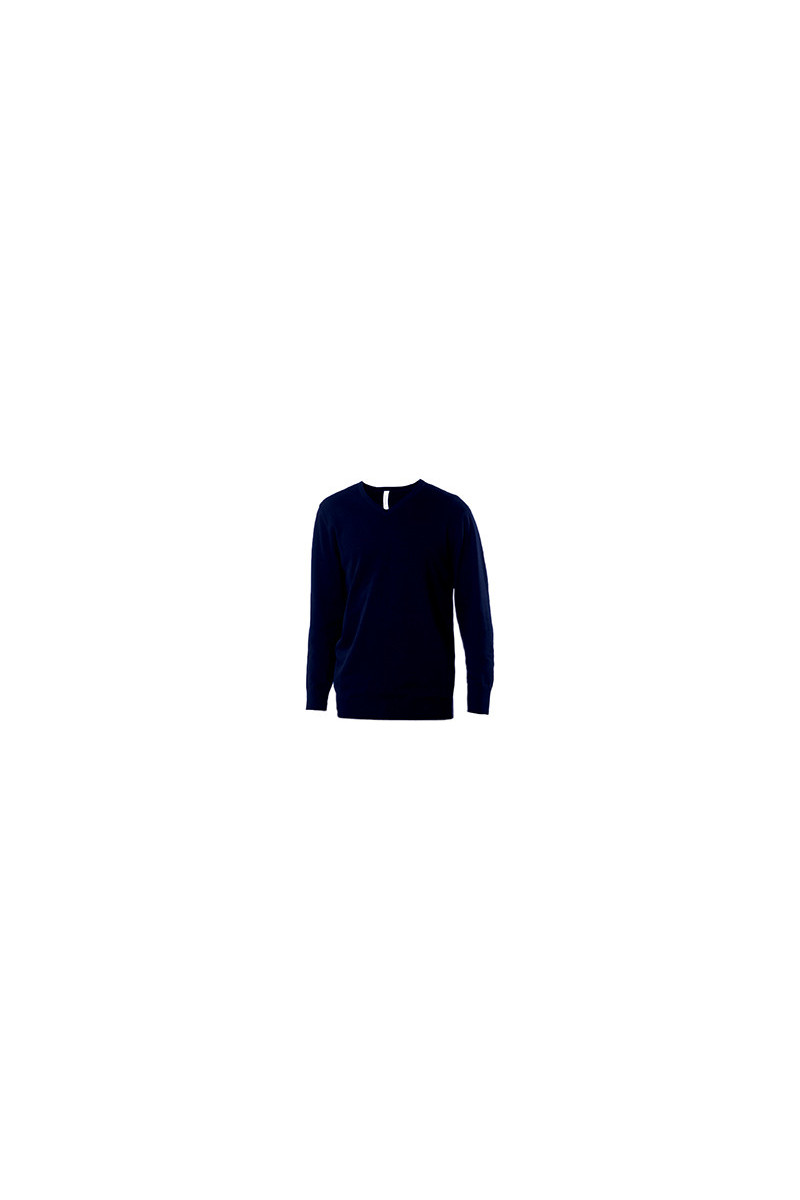 Pull col V homme
