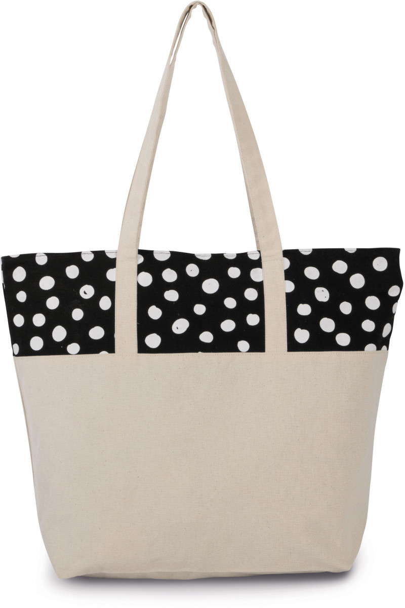 Sac shopping motif pois