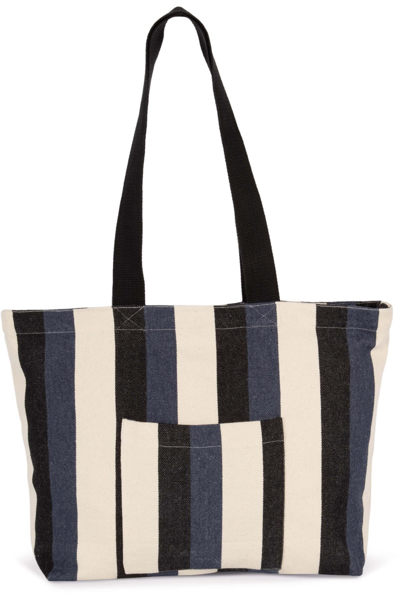 Sac Shopping recyclé- Motif rayé