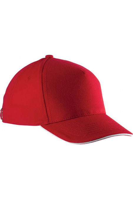 CASQUETTE ENFANT AVEC SANDWICH CONTRASTÉ - 5 PANNEAUX