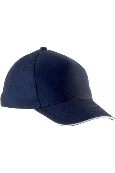 CASQUETTE ENFANT AVEC SANDWICH CONTRASTÉ - 5 PANNEAUX