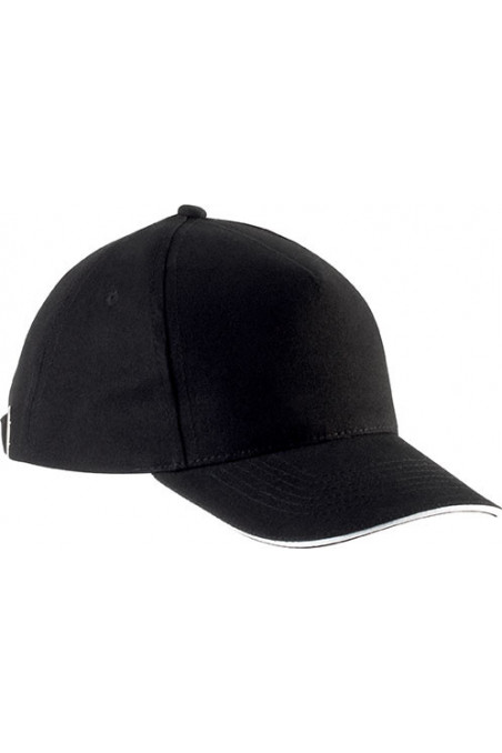 CASQUETTE ENFANT AVEC SANDWICH CONTRASTÉ - 5 PANNEAUX