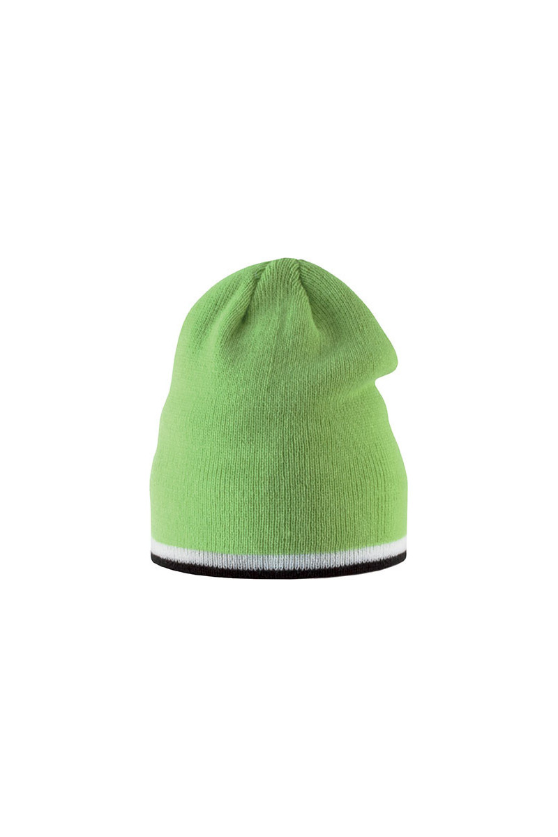 BONNET ENFANT AVEC BANDE BICOLORE CONTRASTÉE
