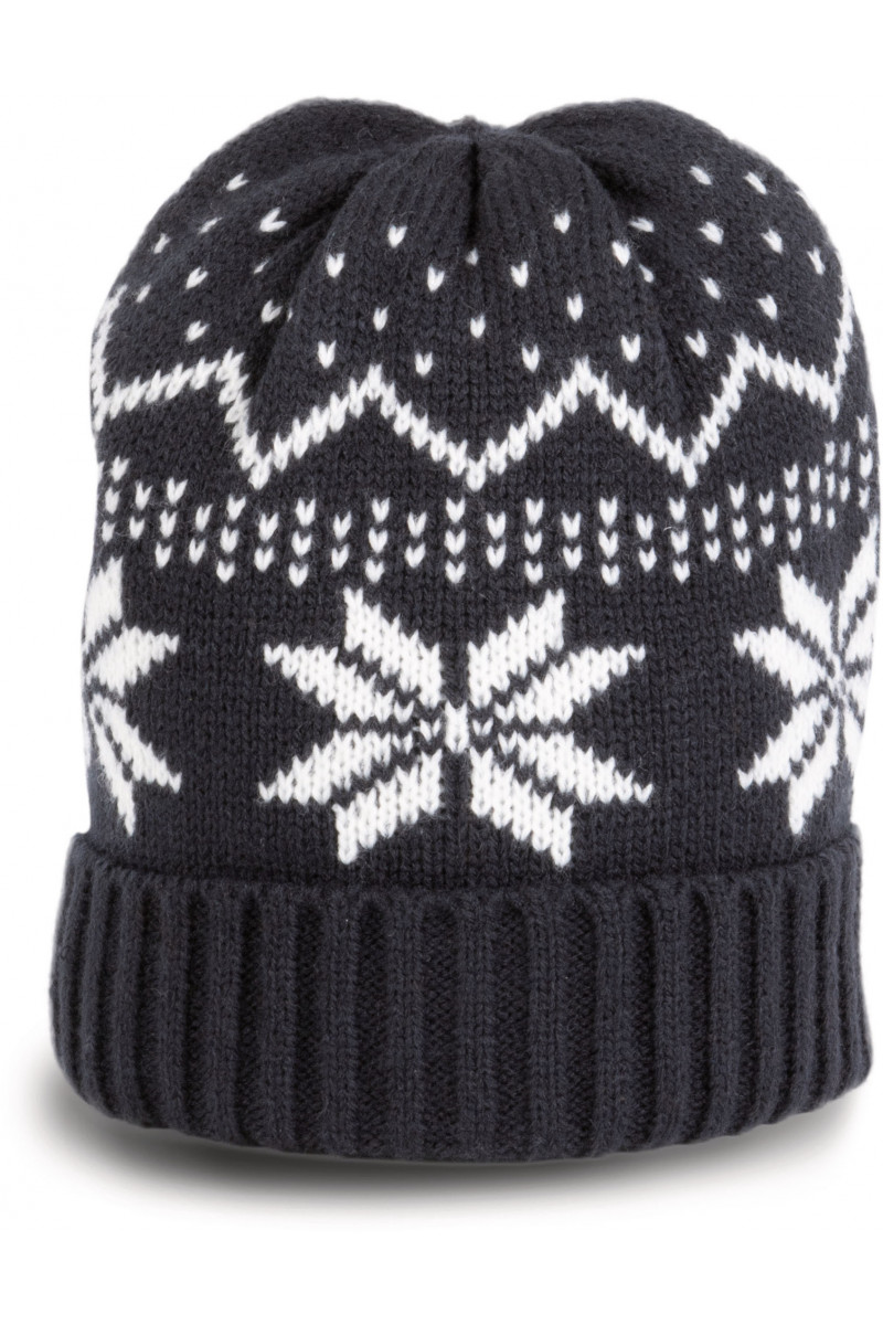 Bonnet à motifs Noël