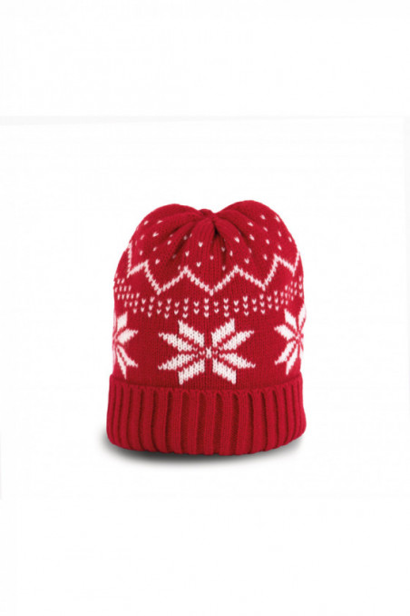 Bonnet à motifs Noël