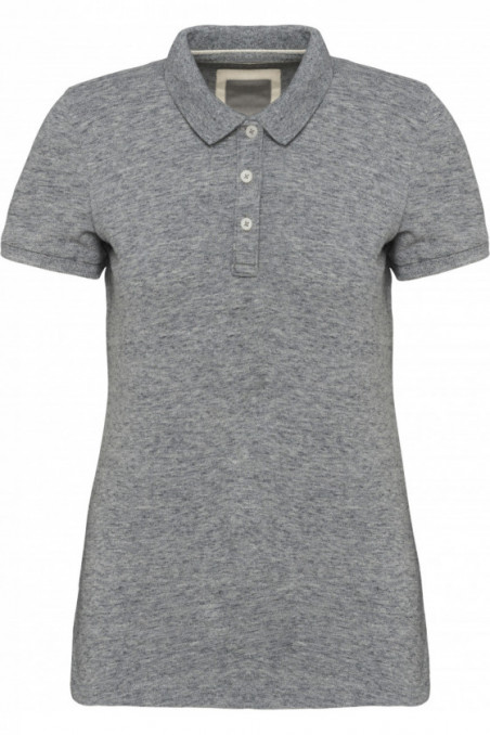 Polo vintage manches courtes femme