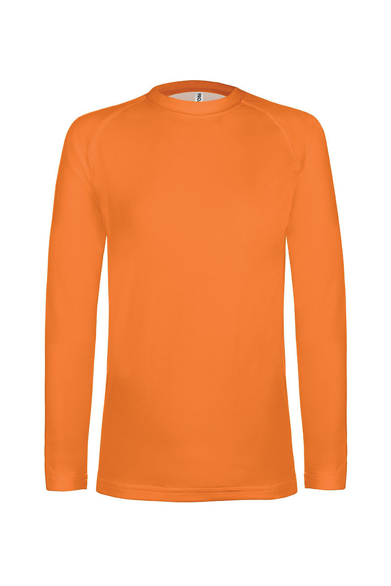 T-shirt double peau sport manches longues unisexe