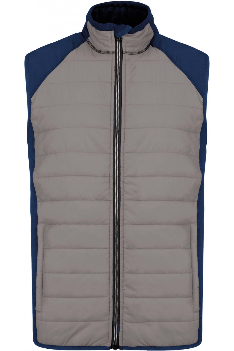 Veste sport bi-matière sans manches unisexe