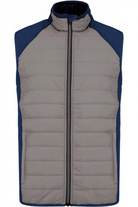 Veste sport bi-matière sans manches unisexe
