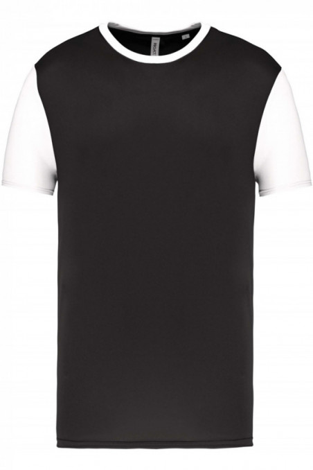 Maillot manches courtes bicolore unisexe