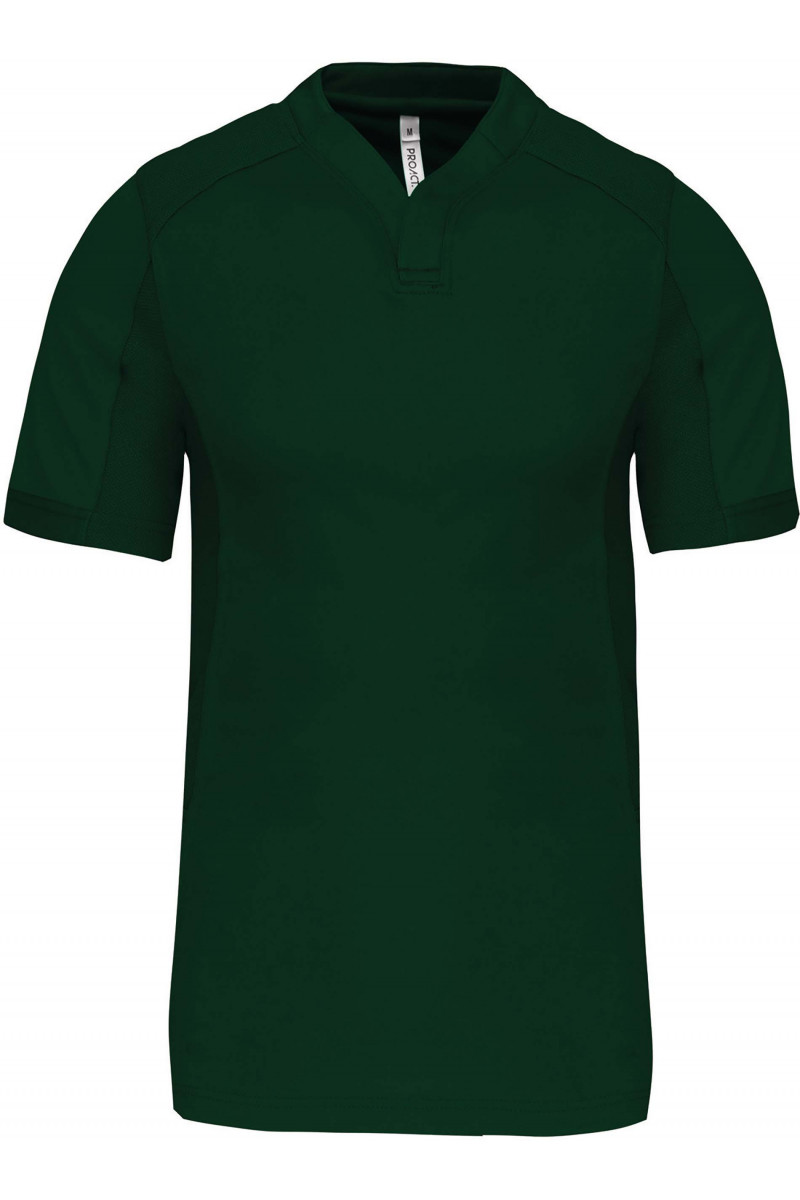 Maillot de rugby bi-matière manches courtes unisexe