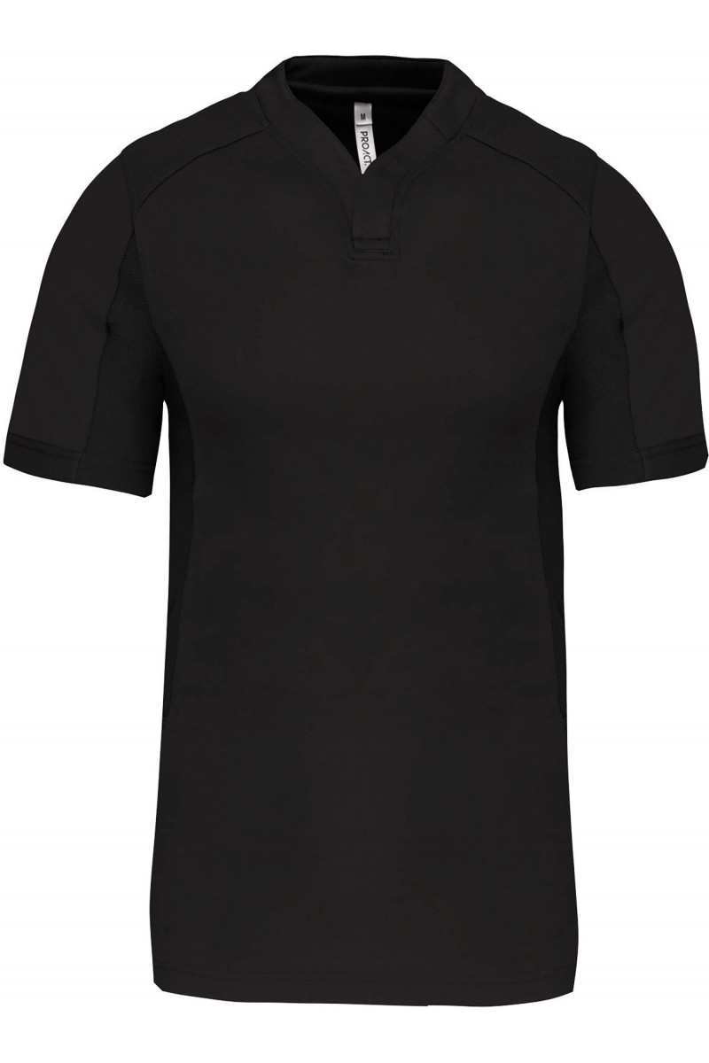 Maillot de rugby bi-matière manches courtes unisexe