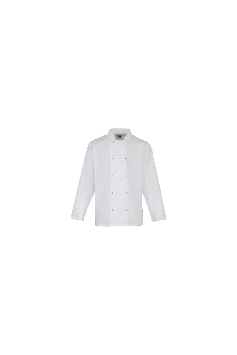 Veste de cuisine manches longues à boutons pression