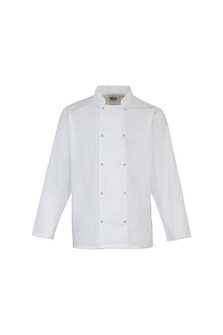 Veste de cuisine manches longues à boutons pression