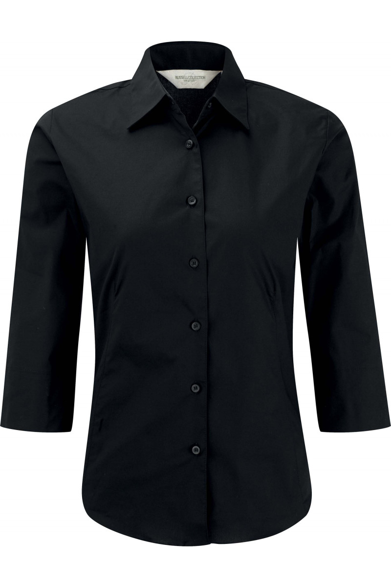 CHEMISE FITTÉE FEMME MANCHES 3/4