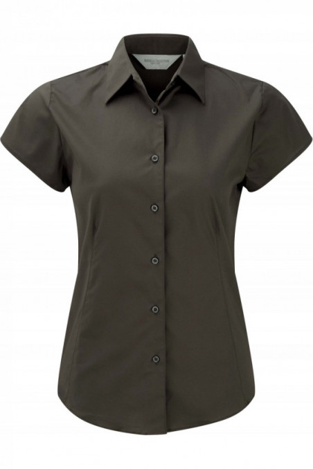 CHEMISE FITTÉE FEMME MANCHES COURTES