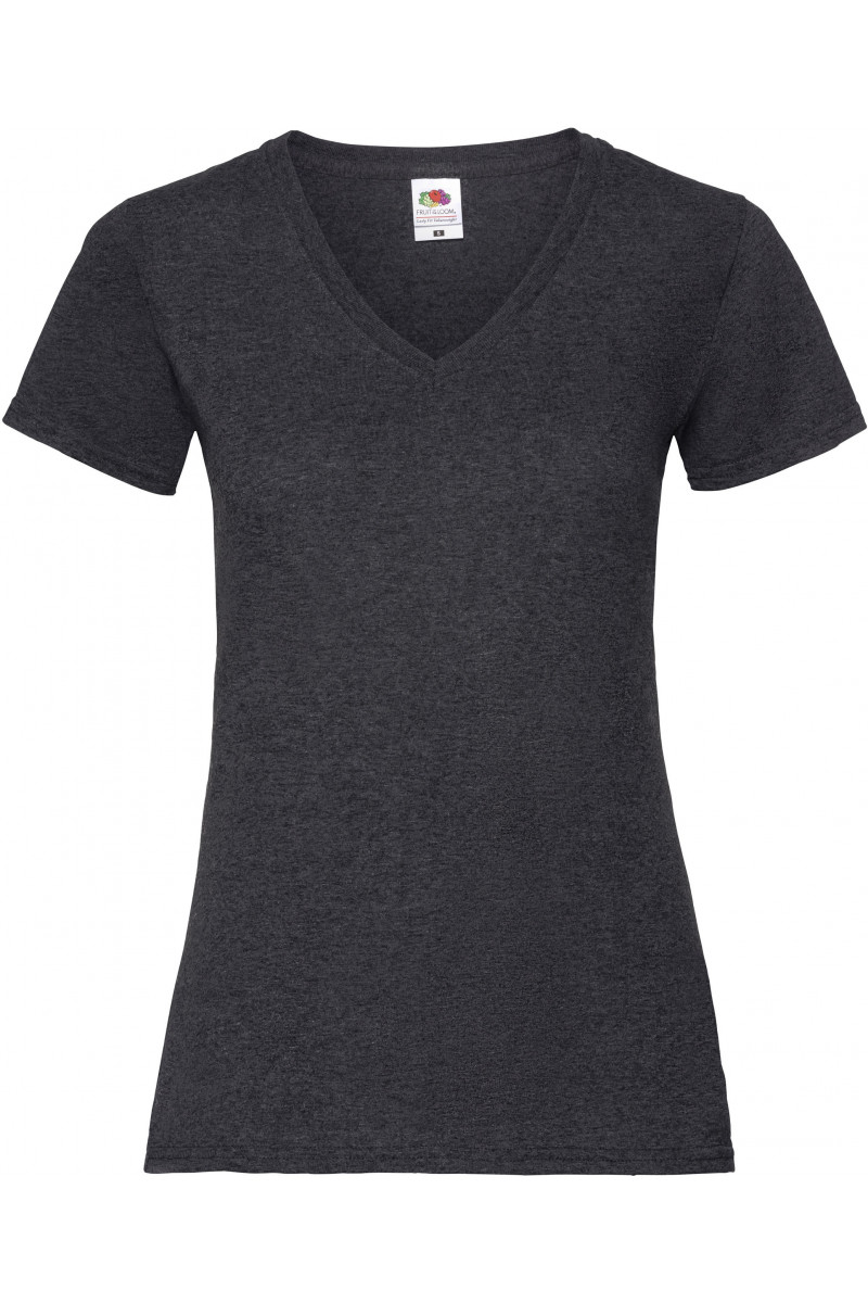 T-shirt femme col v Valueweight (61-398-0)