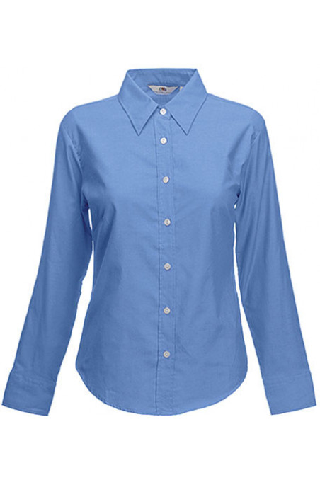 CHEMISE FEMME MANCHES LONGUES OXFORD (65-002-0)