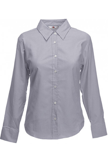 CHEMISE FEMME MANCHES LONGUES OXFORD (65-002-0)