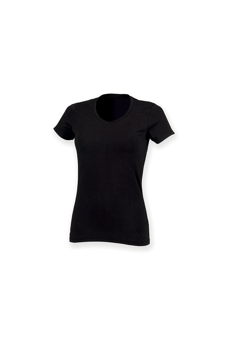 T-shirt femme col v Feel Good