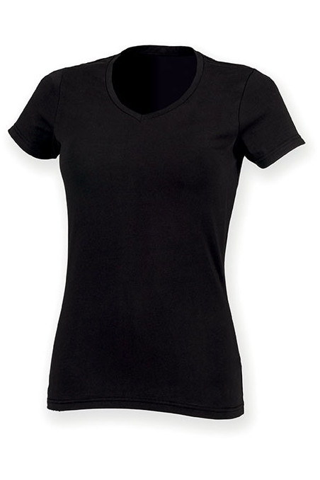 T-shirt femme col v Feel Good