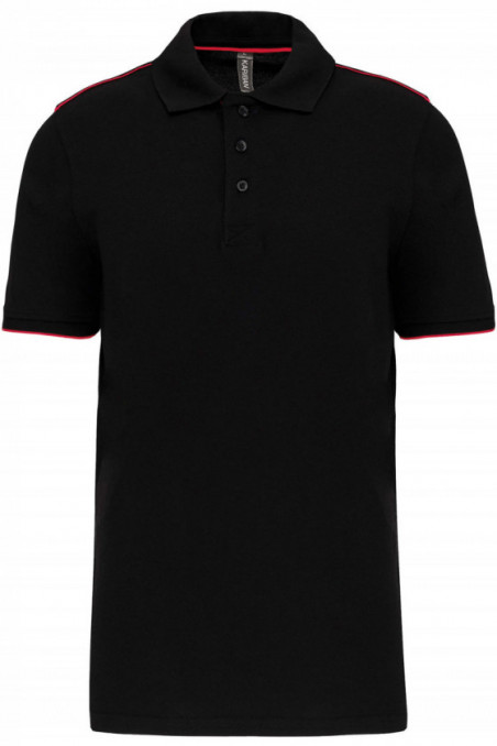 Polo DayToDay contrasté manches courtes homme