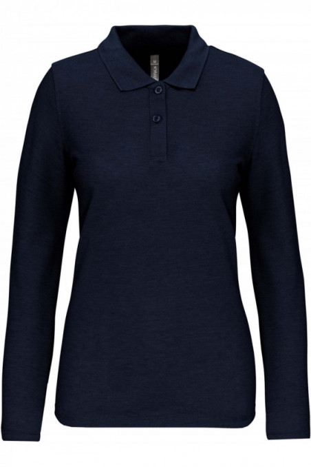 Polo manches longues femme