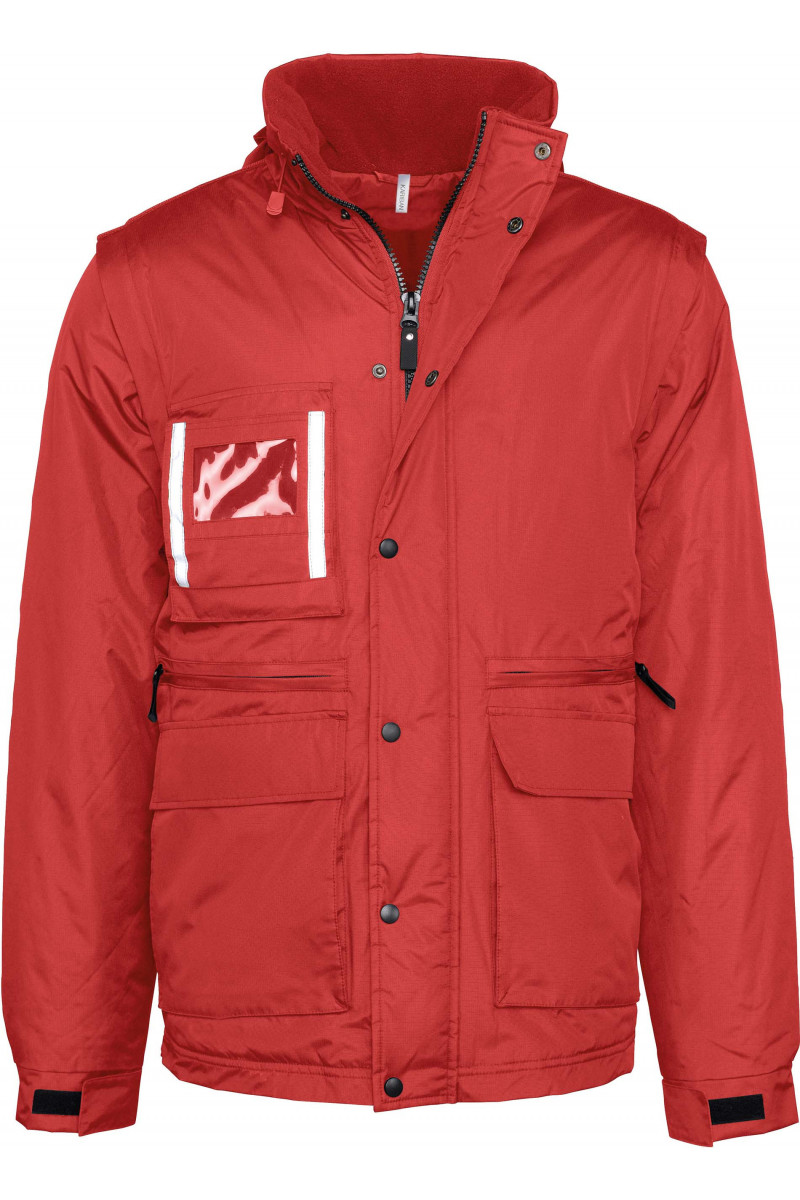Parka workwear manches amovibles homme