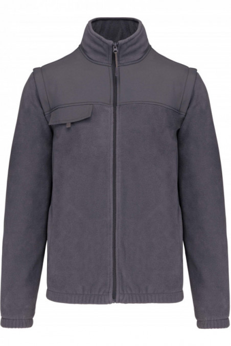 Veste polaire manches amovibles homme