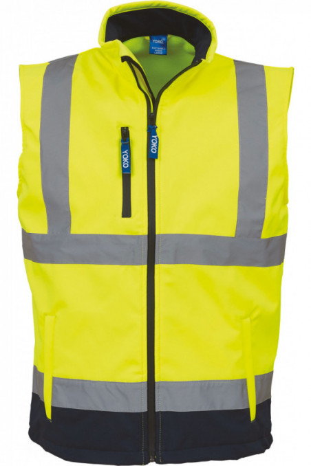 Bodywarmer softshell haute visibilité