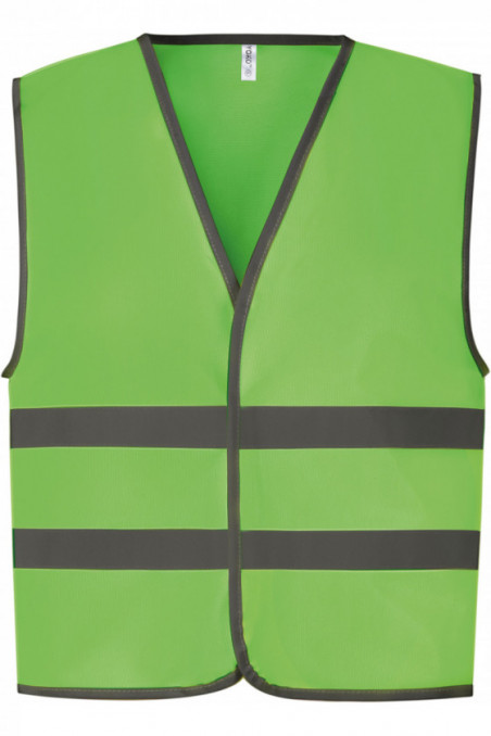 Gilet avec bordures et bandes réfléchissantes