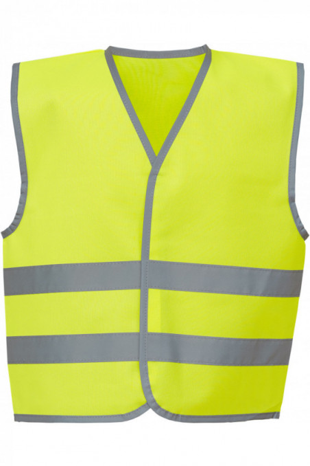 Gilet avec bordures et bandes réfléchissantes