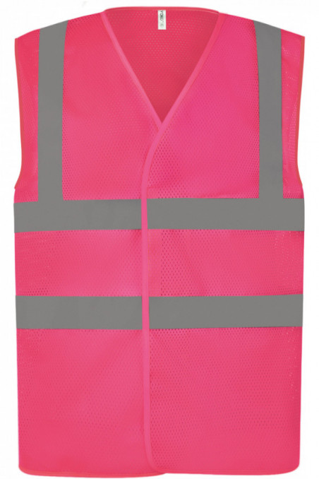 Gilet haute visibilité à maille ajourée recyclée