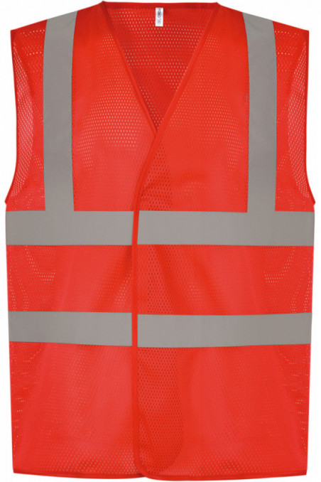 Gilet haute visibilité à maille ajourée recyclée