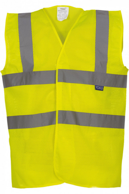 Gilet haute visibilité à maille ajourée recyclée