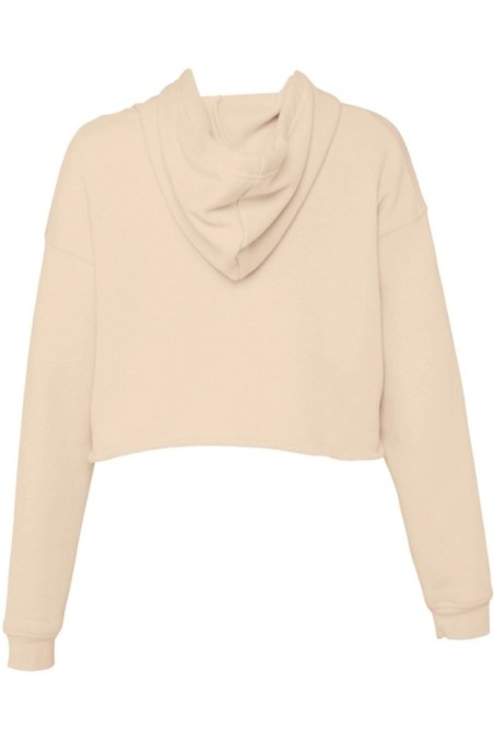 Sweat-shirt crop à capuche femme