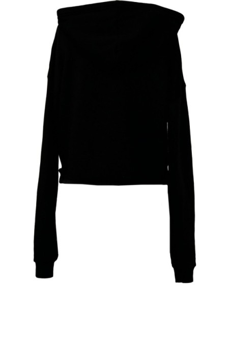 Sweat-shirt crop à capuche femme