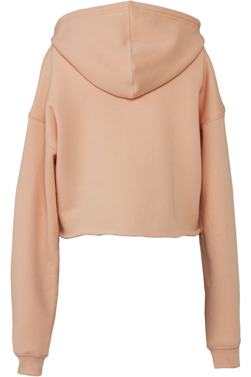Sweat-shirt crop à capuche femme